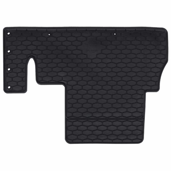 vidaXL Car Mat 4 pcs Black Rubber