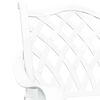 vidaXL Garden Chair 2 pcs White 56 x 55 x 92.5cm Aluminium