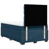 vidaXL Box Spring Bed with Mattress Blue 120x200 cm Velvet