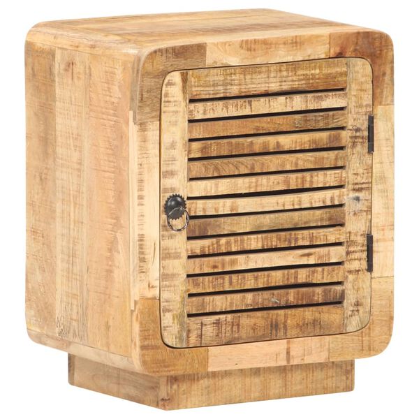 vidaXL Bedside Cabinet 40x30x50 cm Rough Mango Wood