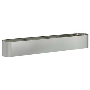 vidaXL Raised Garden Bed Galvanised Steel 280 x 40x 40 cm