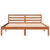 vidaXL Bed Frame without Mattress Wax Brown 160x200 cm Solid Wood Pine