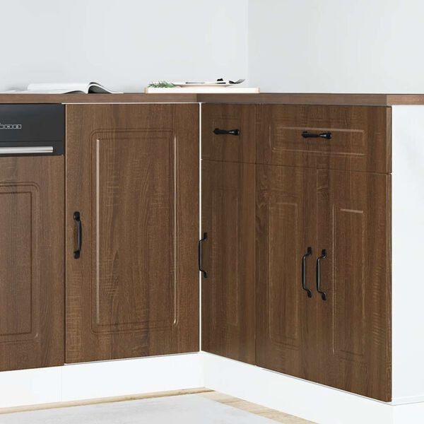 vidaXL Kitchen Base Cabinet Kalmar Brown Oak Engineered Wood