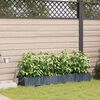 vidaXL Garden Planter 4 pcs LiGht Grey Steel