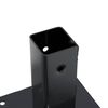 vidaXL Post Bases Square 4 pcs Anthracite 46x46 mm Powder-coated Steel
