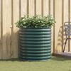 vidaXL Garden Raised Bed Green 80 x 80 x 81 cm Steel