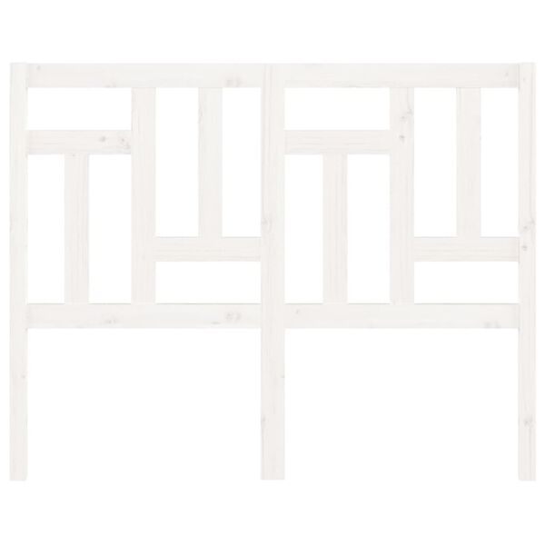 vidaXL Bed Headboard White 140.5x4x100 cm Solid Wood Pine