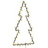 vidaXL Christmas Lights Christmas Tree Silhouette 80 LEDs Warm White