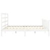 vidaXL Bed Frame without Mattress White 200x200 cm Solid Wood Pine