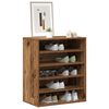 vidaXL Shoe Cabinet Old Wood 60x35x70 cm Engineered Wood
