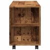 vidaXL TV Cabinet with Wheels Old Wood 102x34.5x43 cm Engineered Wood