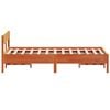 vidaXL Bed Frame without Mattress Wax Brown 135x190 cm Double Solid Wood Pine