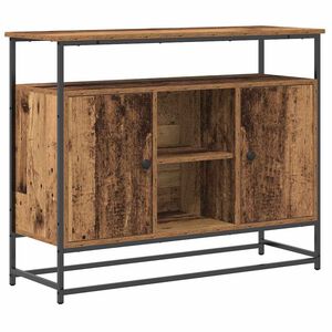 vidaXL Sideboard Old Wood 100 x 35 x 80 cm Engineered Wood