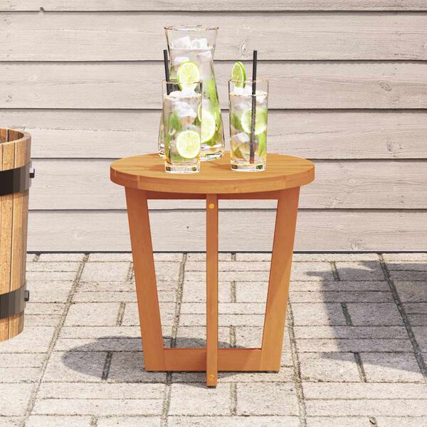 vidaXL Garden Side Table Round Ø40x40 cm Solid Wood Acacia