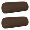 vidaXL Throw Pillow 2 pcs HEERLEN Brown Dia. 15 x 40 cm Fabric