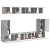 vidaXL TV Cabinet Set Wall-mounted 5 pcs Concrete Grey Engineered Wood