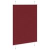 vidaXL Pleated Blind Bordeaux Red 90x150 cm Fabric Width 89.4 cm Polyester