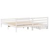 vidaXL Bed Frame without Mattress White 200x200 cm Solid Wood Pine