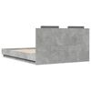 vidaXL Bed Frame without Mattress Concrete Grey 120x200 cm