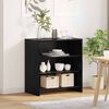 vidaXL Sideboard Black 70 x 41 x 75 cm Engineered Wood