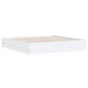 vidaXL Bed Frame with Drawers without Mattress White 160x200 cm