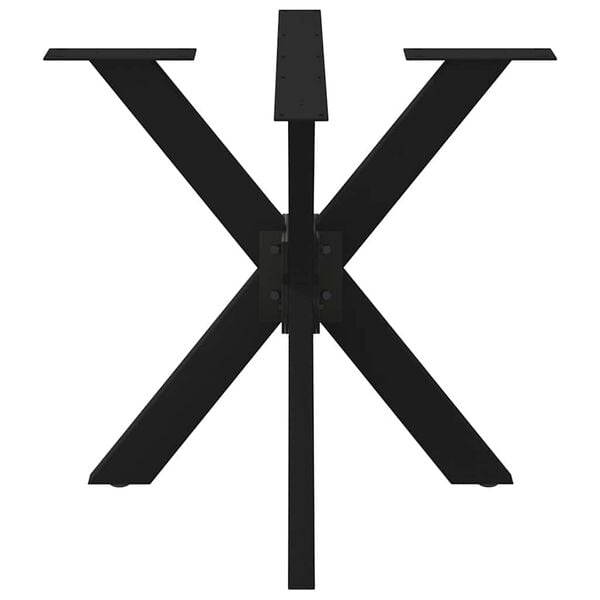 vidaXL Dining Table Leg Spider Shape Black 85x85x(72-73) cm Steel