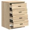 vidaXL Garage Storage Cabinet Sonoma Oak 60x51x85 cm Solid Wood Pine