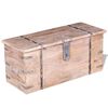 vidaXL Two Piece Storage Chest Set Acacia Wood