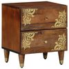 vidaXL Bedside Cabinet Honey Brown 40 x 33 x 46 cm Solid Mango Wood