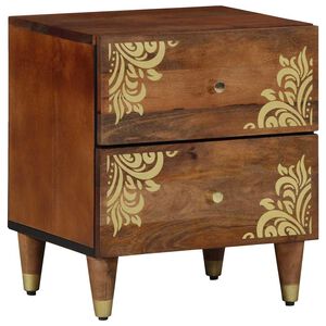 vidaXL Bedside Cabinet Honey Brown 40 x 33 x 46 cm Solid Mango Wood