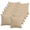 vidaXL Cushion Cover 12 pcs HEERLEN Taupe 40 x 40 cm Corduroy