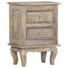 vidaXL Bedside Cabinet 40x30x55 cm Solid Mango Wood