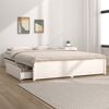 vidaXL Bed Frame without Mattress with Drawers White 140x200 cm (814950+815000)
