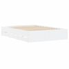 vidaXL Bed Frame with Drawers without Mattress White 120x190 cm Small Double