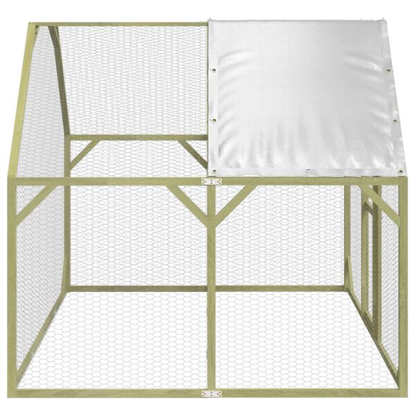 vidaXL Chicken Coop 268x200x190 cm Impregnated Solid Wood Pine