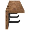 vidaXL Wall-Mounted Coat Rack Old Wood 40 x 10.5 x 10.5 cm