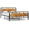 vidaXL Bed Frame without Mattress Metal 160x200 cm