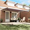 vidaXL Manual Retractable Awning Brown 450x300 cm