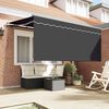 vidaXL Retractable Awning Retractable Anthracite 300 x 200 cm Fabric