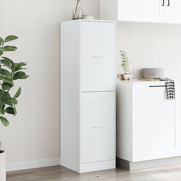 vidaXL Apothecary Cabinet White 40x41x144.5 cm Engineered Wood