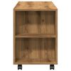 vidaXL TV Cabinet with Wheels Artisan Oak 102x34.5x43 cm Engineered Wood