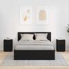 vidaXL Bedside Tables 2 pcs Black 30.5 x 30 x 43 cm Engineered Wood