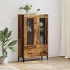 vidaXL Highboard Old Wood 70 x 31 x 115 cm Engineered Wood and Iron
