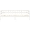 vidaXL Day Bed without Mattress White 90x190 cm Single Solid Wood Pine