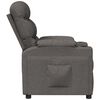 vidaXL Recliner Chair Dark Grey Fabric