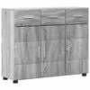 vidaXL Sideboard Grey Sonoma 88.5 x 30.5 x 73 cm Engineered Wood