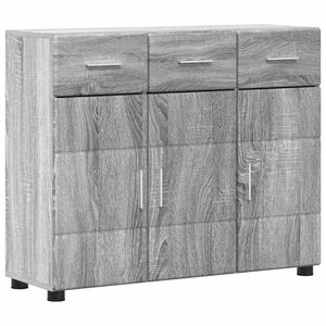 vidaXL Sideboard with Shelf FLORIN Grey Sonoma 88.5 x 30.5 x 73 cm