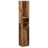 vidaXL Bathroom Cabinet Old Wood 32x34x188.5 cm Engineered Wood