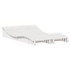 vidaXL Sun Loungers 2 pcs White 205x60x31.5 cm Solid Wood Pine