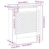 vidaXL MDF Radiator Cover Grey 78 cm